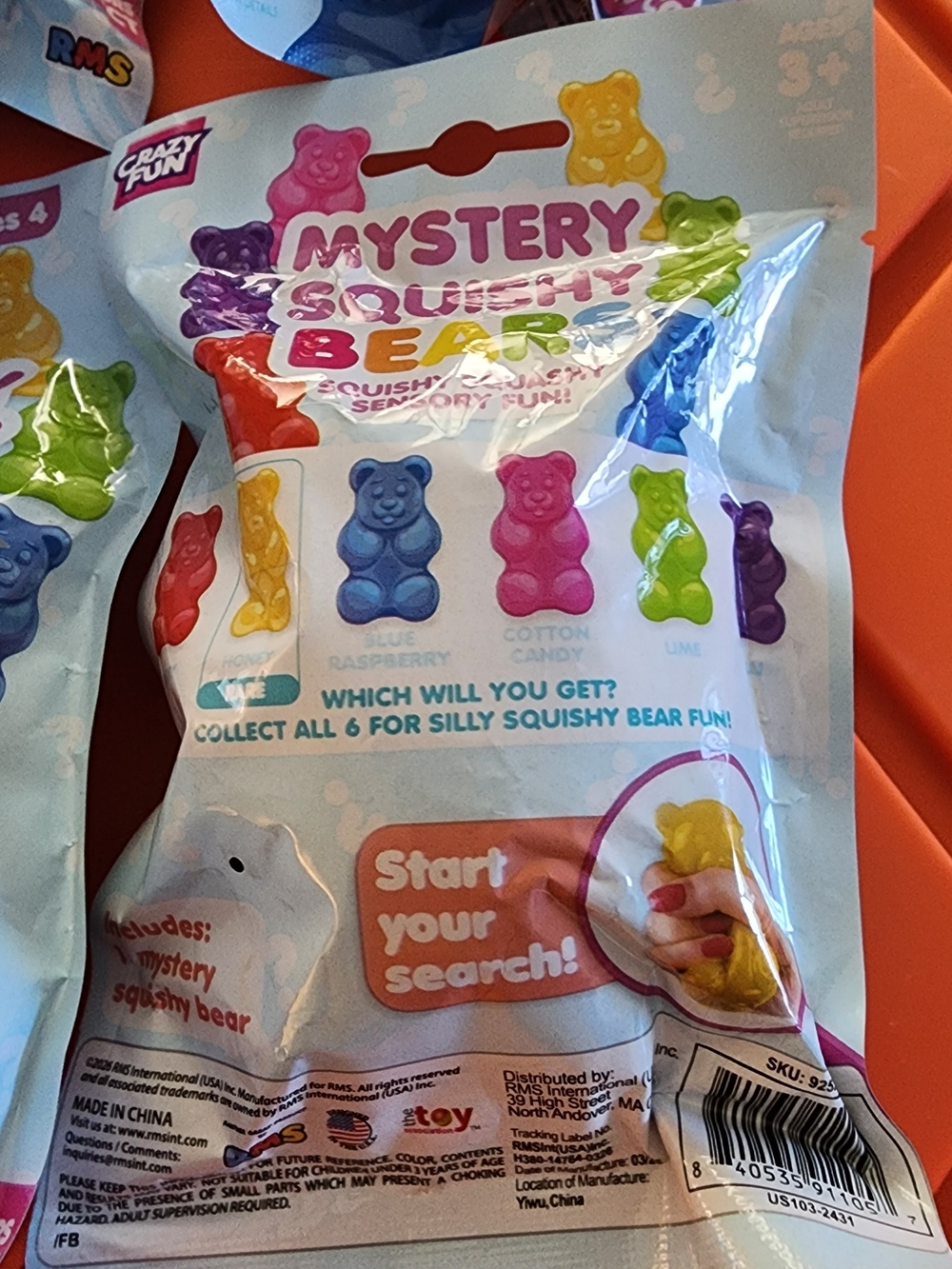 7 BUNDLE Mystery Squishy Bears – Blue. SAME DAY SHIPPING. SERIES 4 - Picture 2 of 3